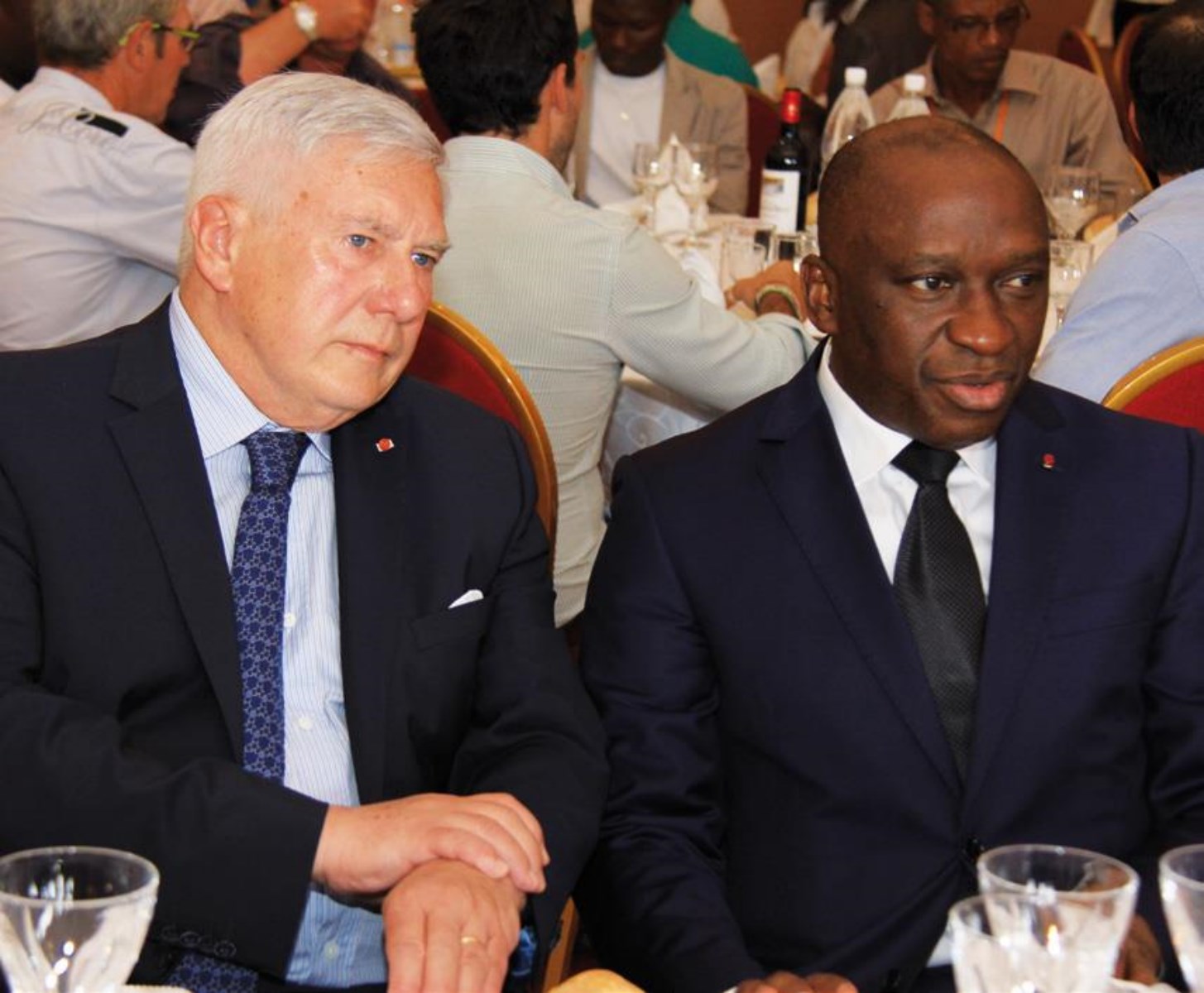 L’Ambassadeur Jean-Marc Simon et le Ministre Rémi Allah-Kouadio. Life Mag