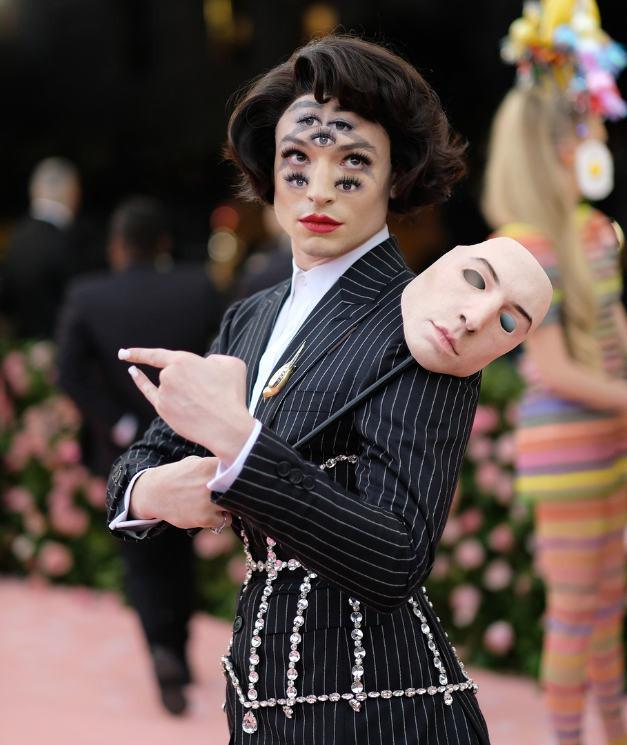 NEW YORK, NEW YORK - MAY 06: Ezra Miller attends The 2019 Met Gala Celebrating Camp: Notes on Fashion at Metropolitan Museum of Art on May 06, 2019 in New York City. Dimitrios Kambouris/Getty Images for The Met Museum/Vogue/AFP