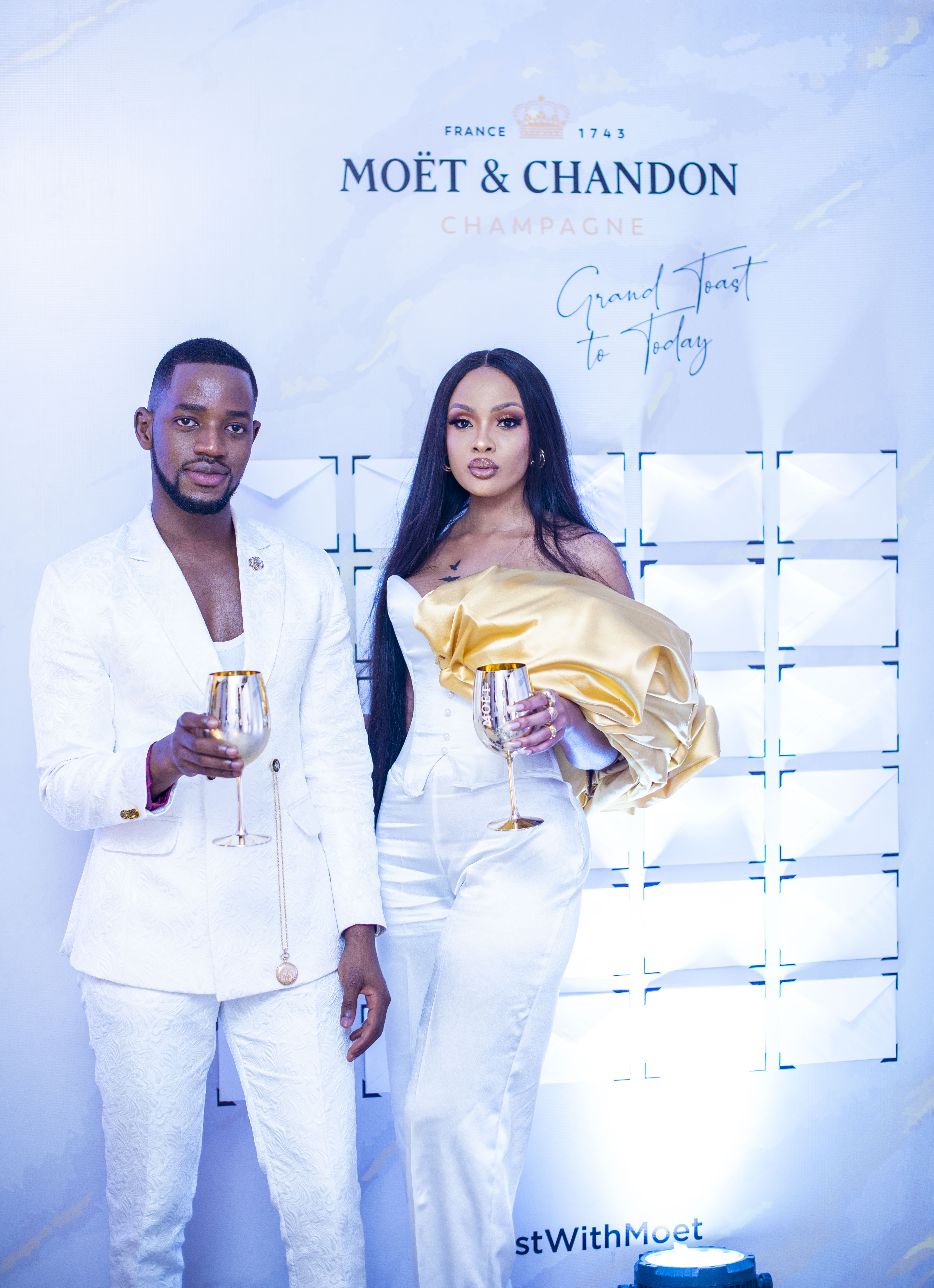 Tanzania_@riopaul_ and @ms_ris_eddy at the photowall_Moët Grand Toast to Today