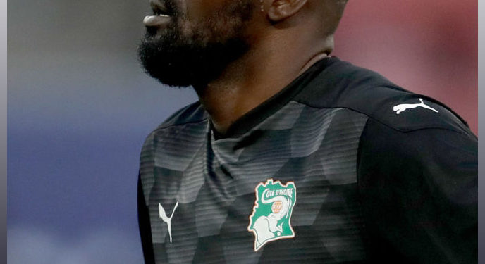 UTRECHT, NETHERLANDS - OCTOBER 13: Sylvain Gbohouo of Ivory Coast during the  International Friendly match between Japan  v Ivory Coast  at the Stadium Glagenwaard on October 13, 2020 in Utrecht Netherlands (Photo by Laurens Lindhout/Soccrates/Getty Images)